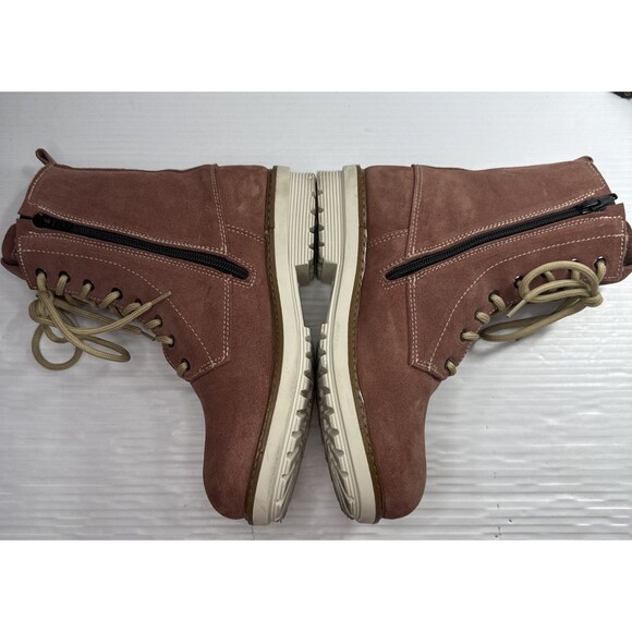 Overland Women’s Bree Wool Lined Water Resistant Leather Suede Boots Sz 37/6.5-7 - Picture 7 of 12